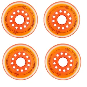 Labeda Roller Hockey Wheels - Union 80mm 76A Orange (4-Pack)
