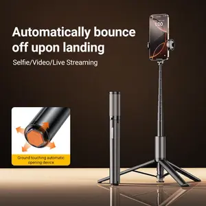 60'' Auto Pop-Up Phone Tripod & Selfie Stick with Remote | Portable Travel Stand for iPhone 12-17 & Android