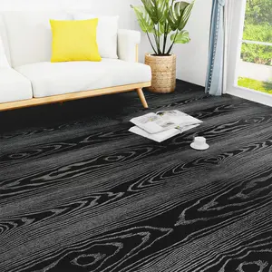 Wood Grain Self Adhesive Textured Floor Sticker, 1 Count Removable Waterproof Floor Sticker for Home Decor, Indoor Outdoor Flooring