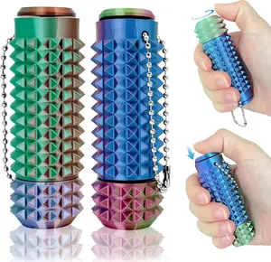Little Ouchies Pain Stim Fidget Toy – Spiky Grippie Stim Keychain (2PCS), Portable Fidget Toy for Adults, Teens & Kids, Anxiety Relief Sensory Toy for Stress & Focus, Office Desk Fidget, Perfect Christmas Gift for Kids
