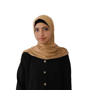 Rayon Cotton Jersey Scarf | Camel - Button Design, Available in Multiple Colors, Soft and Comfortable Fabric