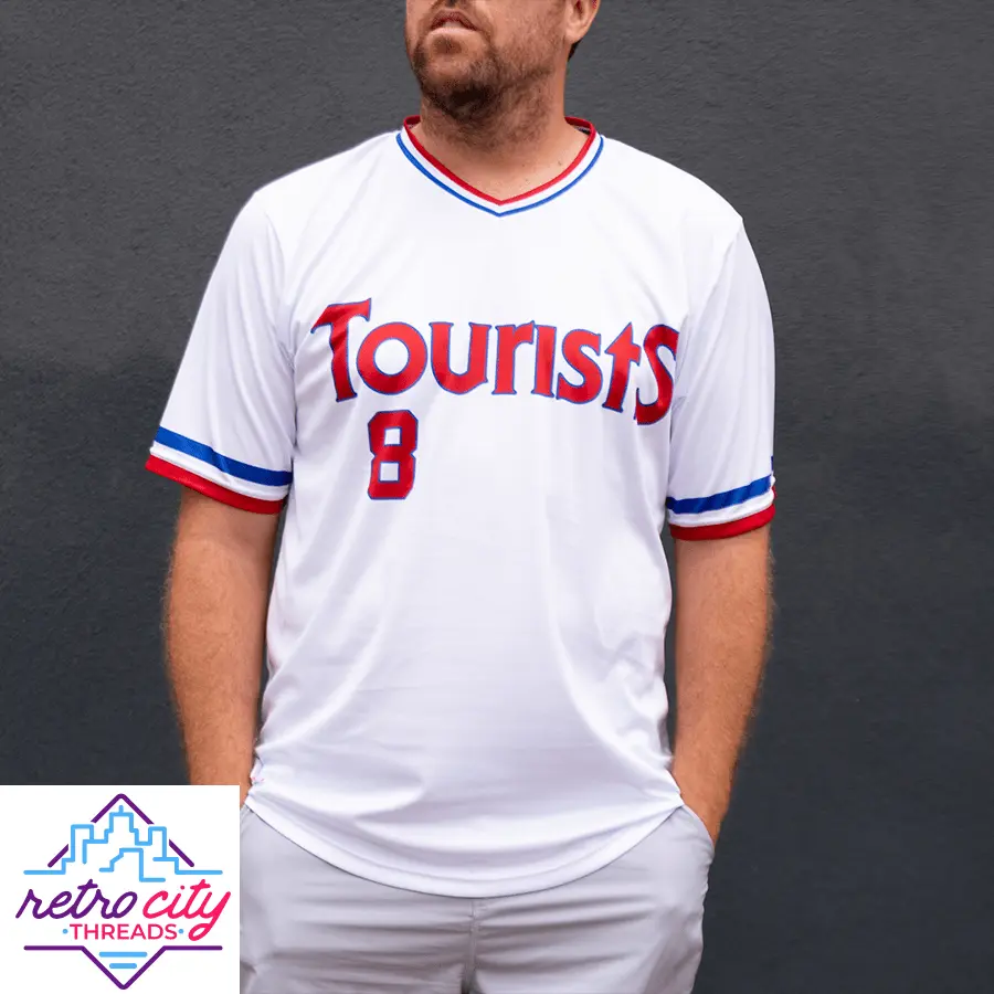 Bull Durham Crash Davis Tourists Baseball Jersey *IN-STOCK*