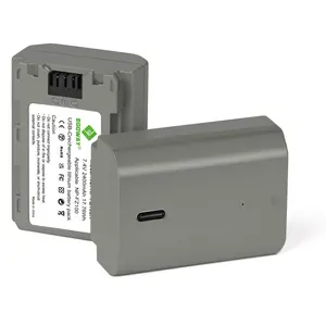 EGOWAY 2400mAh NP-FZ100 Battery, 2-Pack A7iii Battery Compatible with Sony A7iv, A7iii, A7C, A6600, A6700, FX3, FX30, ZV-E1, A9, Alpha 9, Alpha 9S, A9S, A7RIII, A7RIV, A7RV, A7Siii Cameras (FZ100)