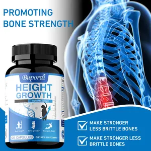 Buporai Dietary Supplement - Contains calcium, vitamin D3, and collagen; can be eaten with broccoli, spinach, etc. - Supports nutrient absorption - 120 capsules.