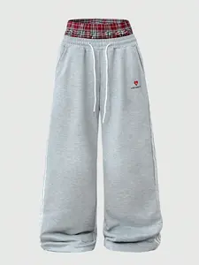 Men's Patterned Print Sport Pants, Activewear Bottoms with Drawstring Waistband, Comfortable Fashion Casual Wear, Perfect Daily Choice