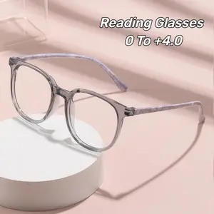 Fashion Oversized Frame HD Anti-blue Light Reading Glasses Floral-Patterned Comfortable Presbyopia Glasse Ladies Stylish Eyewear