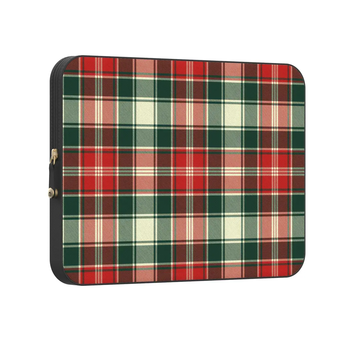 Casely MacBook Laptop Sleeve Case - Plaid Design, Tartan Pattern, PU Leather Construction, Ideal for Cozy Study Sessions, Perfect for Gifting Season