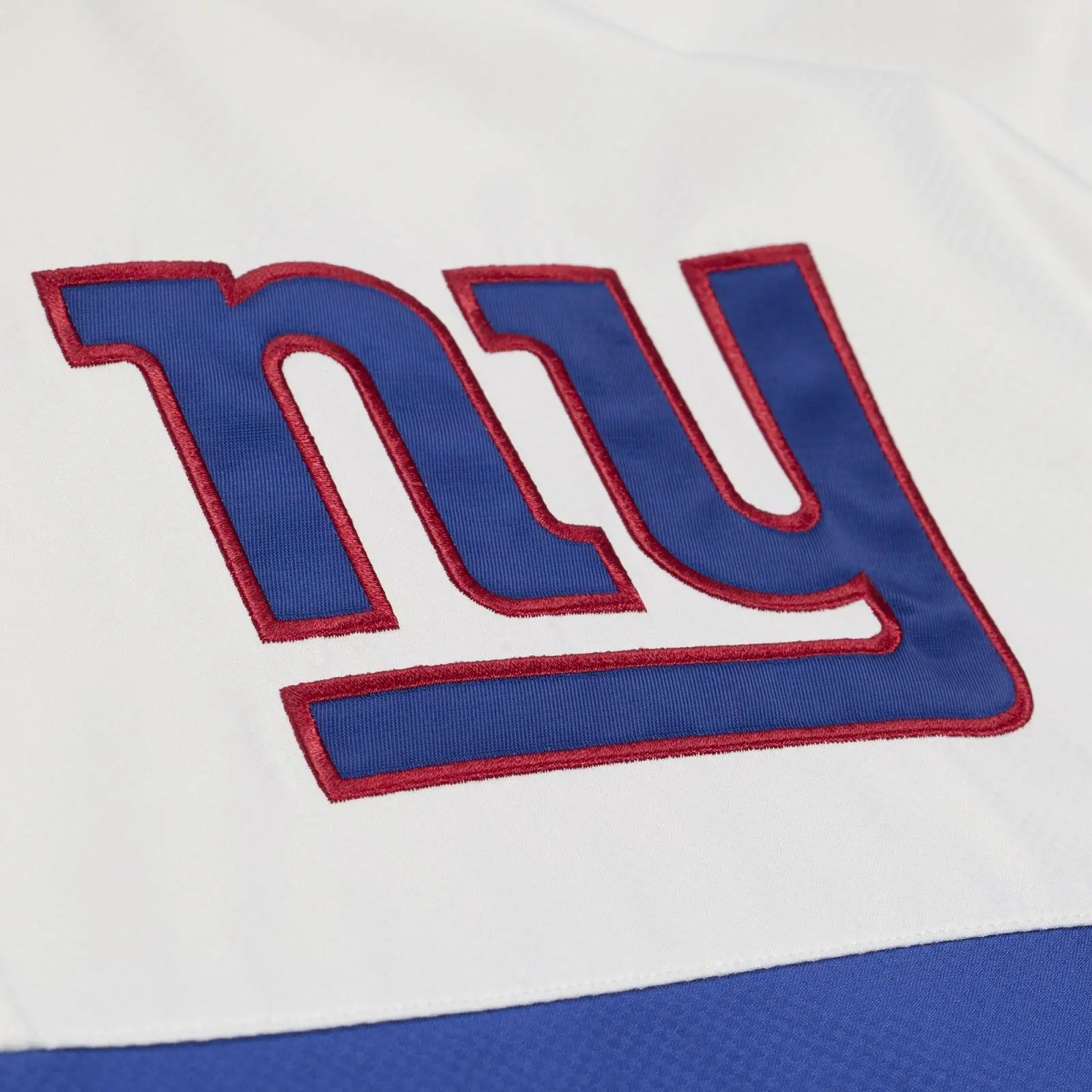 New York Giants Grey Head Coach Lightweight Anorak Quarter-Zip Windbreaker, NFL, Mitchell & Ness Throwback