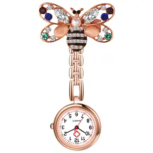 OIDEA Bee Nurse Fob Watch with Easy Read Dial and Clip for Healthcare Work