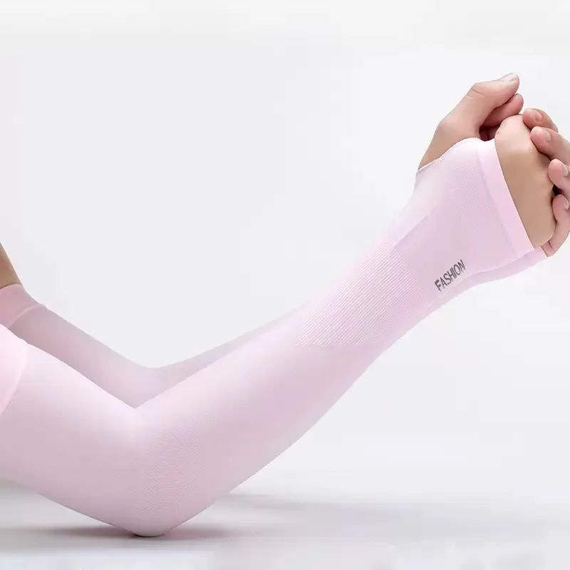 Ice silk sun protection sleeves, random color