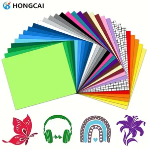 27 Colorful Adhesive Letter Stickers and 3 PVC Transfer Sheets Set, 10 Inch X 12 Inch Laser Heat Transfer Vinyl DIY Self-Adhesive Film