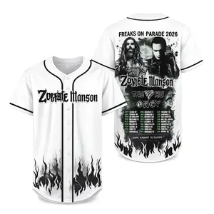 2026 Zombie x Manson Freaks On Parade Tour Baseball Jersey, Gift For Fans