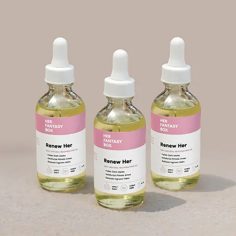 Her Fantasy Box Renew Her Oil for Ingrown Hair, Scars & Smooth, Even Skin - 3 Pack