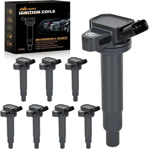 Ignition Coil Pack Fit for Toyota Tundra Sequoia Land Cruiser 4Runner Lexus GS430 LS430 GX470 LX470 LX570 SC430 2000 2001 2002-2009 4.3L 4.7L 5.7L V8 OE# UF493 UF230 Ignition Coils Set of 8