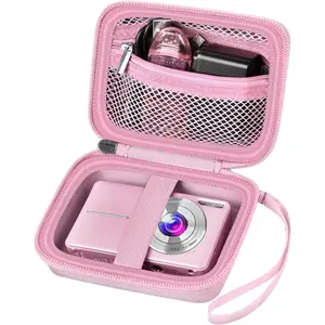 Digital Camera Case Compatible with FHD 1080P,Point and Shoot,16MP Vlogging,SD Card Holder-Pink (Box Only)