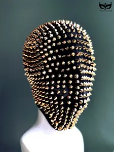 Spike Fabric Mask - Gold