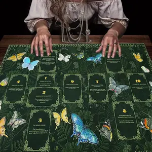 Tarot Card Tablecloth, 1 Count Party Decoration Altar Cloth, Tarot Card Reading Cloth, Decoration for Divination, Witchcraft and Astrology, Divination Practices, Spiritual Practices