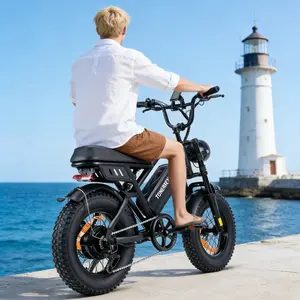 Electric Bike | Max Power: 1000W | Full Suspension System | Max Speed: 22 MPH | Range: 50–56 Miles | 48V 16Ah Removable Battery | LED Headlight | 16-inch All-Terrain Wide Tires | UL2849 Certified | Load Capacity: 264 lbs | Light Off-Road Vehicle