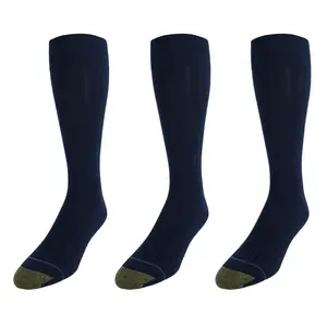 Gold Toe Mens Hampton Casual Dress Socks (Pack of 3), Mid Calf Socks