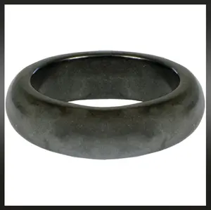 Hematite Ring Plain Round Band Magnetic - Oops, it broke!!