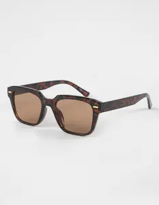 RSQ Square Plastic Sunglasses, Tortoise