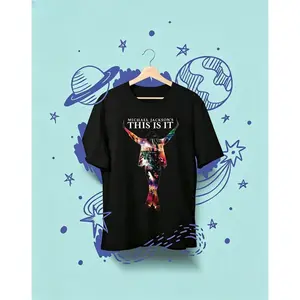 'This Is It' Movie T-Shirt Retro Fan Tee Music Mj King Of Pop T-Shirt