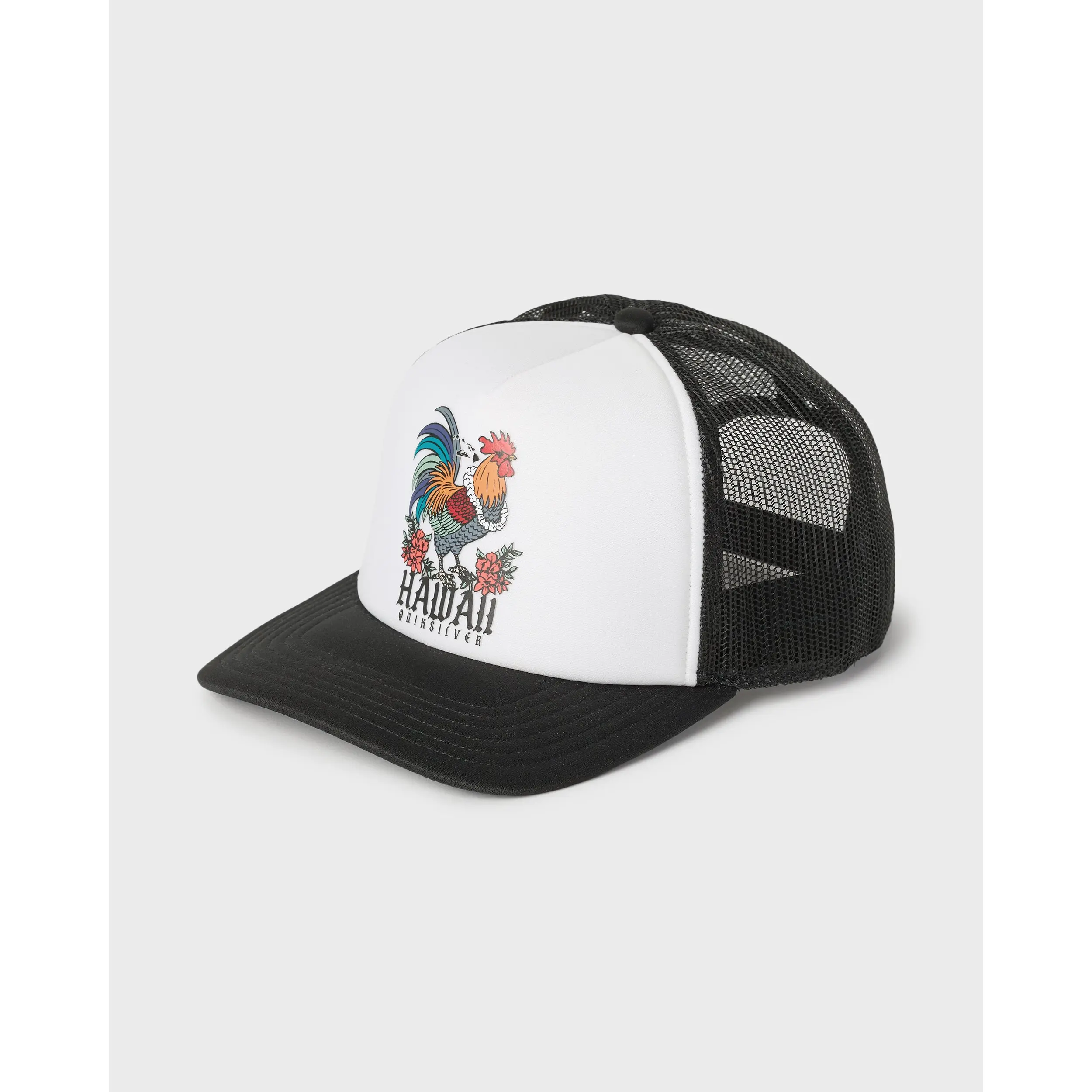 Quiksilver | Hawaii Carnage 5-Panel Trucker Hat | Men's Quick-Dry Graphic Print | Sun Protection & Everyday Wear