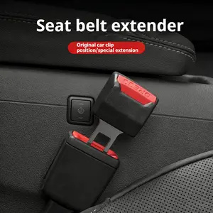 Universal Car Seat Belt Extender Adapter for Back Seat with Alloy Safety Buckle Clip Compatible with Most Vehicle Models