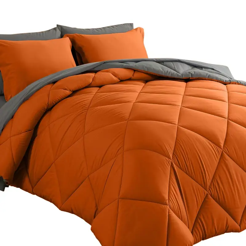 Cosybay 7pcs Luxury Quilt Set Bedding - Full/Queen/King Size Bedding Sets, 2 Pillowcases, 1 Flat Sheet, 1 Fitted Sheet, 2 Pillow Shams, Sweat-Absorbing Warm Luxury Textiles Bedroom Items for All Seasons Home Decor,Premium Quality, Christmas Gifts for Her