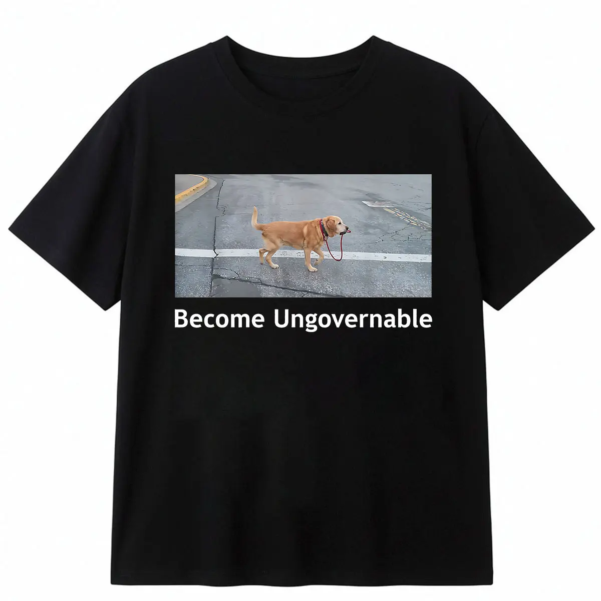 Become Ungovernable Funny Dog Meme Men Women T-Shirt
