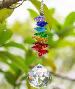 Rainbow Crystal Suncatcher – Hanging Prism Light Catcher Decor