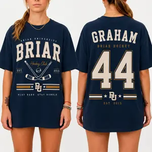 Women's Comfort Colors T-Shirt – Graham 44 Briar University Hockey Graphic Design, Soft Fabric