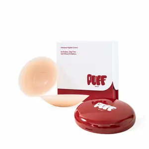 PUFF Nipple Covers - Circles Non-Toxic Silicone Medical-Grade Adhesive Adhesive-Free Nip Nook Reusable