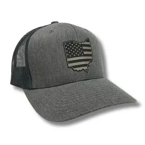 Ohio - American Flag Patch Hat