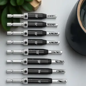 Industrial Grade Drill Bit Set, High Precision Metal & Wood Drill Hole Tool, Stainless Steel Positioning Drill Bit Set, Durable Hardware, Multifunctional Drill Bit Set, Heavy Duty, Drill Bits Set