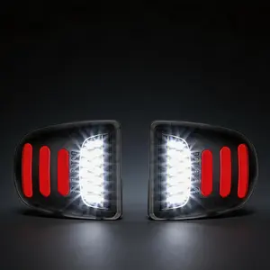 2x Led License Plate Tag Lights OLED Neon Tube Lamp Automotive Assemblies For Chevy Silverado 1500 2500 3500 Suburban Tahoe GMC Sierra 1500 2500 3500 Yukon XL Cadillac Escalade