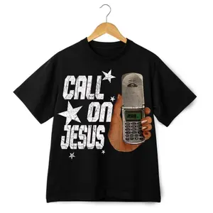 Call On Jesus Graphic Print T-shirt Gildan