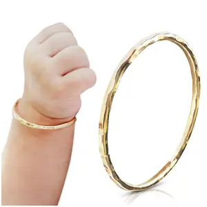 Baby Bangle Bracelet in 14K Yellow Gold Filled - Handmade, Proper Sizing, No Clasp