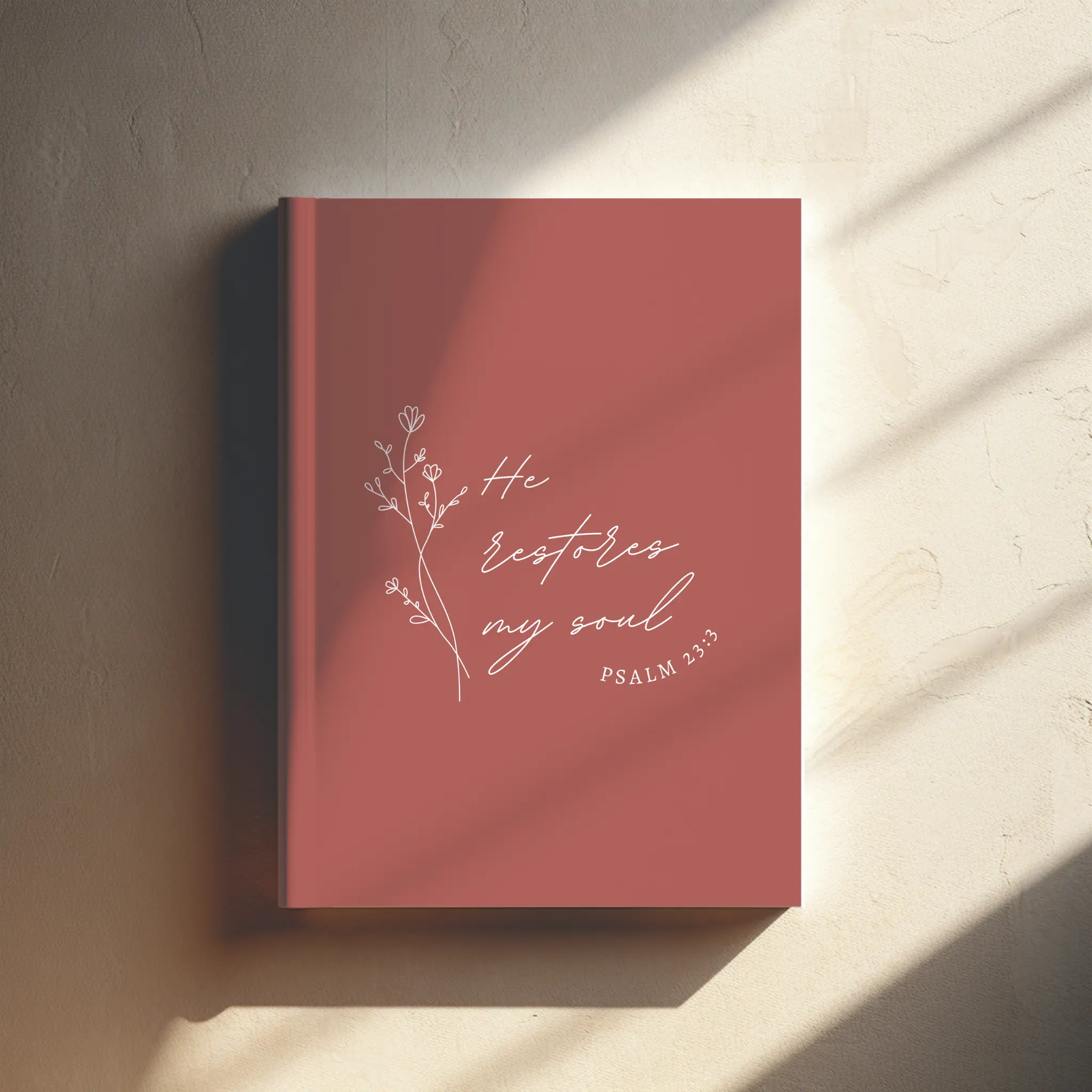 Sermon Notes Hardcover Notebook Christian Gratitude Journal Prayer Notebook Psalm 23 Bible Verse Journal Bible Study Notebook Christian