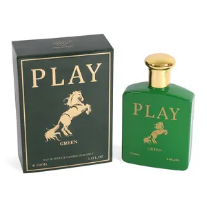 Play Green Spray Cologne for Men 100ml/3.4fl.oz. | Eau De Toilette Fragrance for Men Bold Lively Perfume