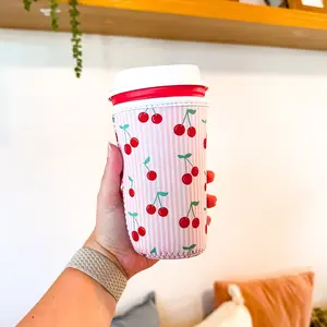 Mon Cheri (Cherries) | Reusable Coffee Sleeve
