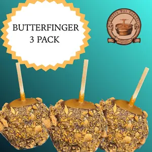 3 Pack Gourmet Caramel Butterfinger Crunch: Chocolate, Caramel & Butterfinger