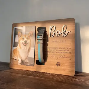 Memorial Pet Collar Sign, Dog Memorial Wood Frame With Collar Holder, Dog Memorial Gifts, Pet Loss Gifts, Pet Sympathy Gift, Pet Loss Gift, Dog Memory Keepsakes