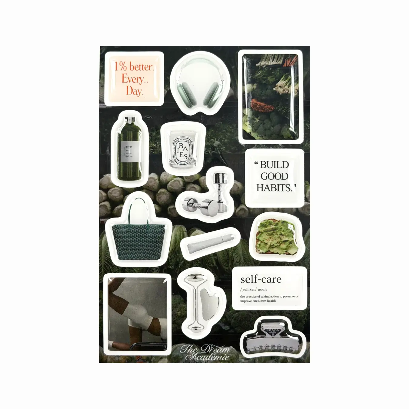 Chic & Stylish Self Care Glossy Sticker Set - 14 High-Quality Affirmation Stickers for All Your Devices, Durable Waterproof & Scratch-Resistant