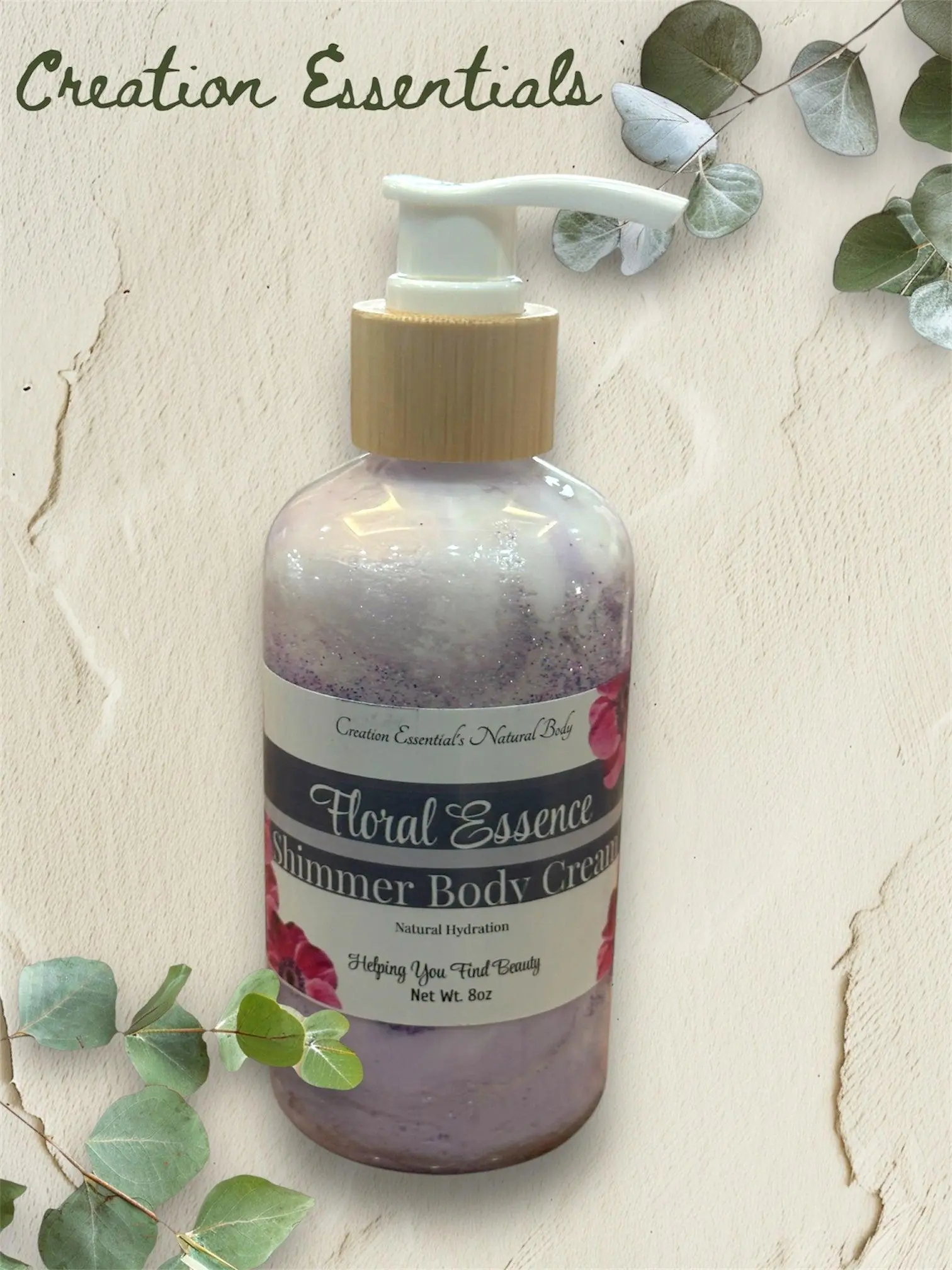 Floral Essence Shimmer Body Cream - Creation Essential's Daily Moisturizer