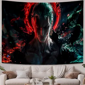 Casual Tapestries Zoro from One Piece bloodied Unique art Home decoration