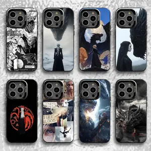 Dragon Mother Cool D-Daenerys Phone Case For iPhone17, 16,15,14,13,12,11,Pro,Max,Plus,Mini,SE Black Candy Matte Shockproof Cover