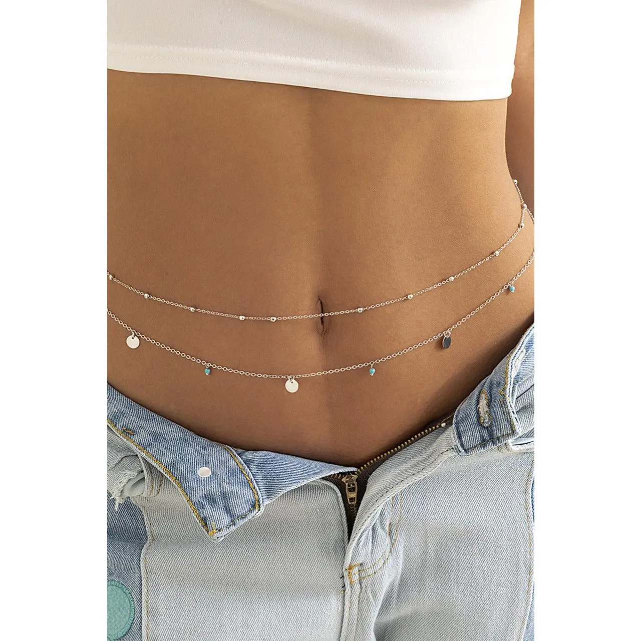 Metallic Belly Chain