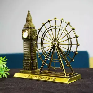 New Ferris Wheel Clock Building Model, Home Decor Toy, Unisex Holiday Gift, No Battery Required, Safe for Kids