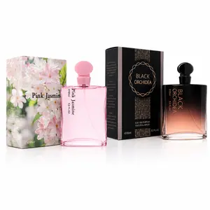 Pink Jasmine & Black Orchidea Women's Perfume Gift Set (2 Pack) – Long Lasting Floral Sweet Eau de Parfum Fragrance Collection for Women, Elegant Day & Night Perfume Bundle